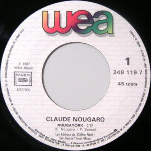 CLAUDE NOUGARO – Nougayork – Histoires des chansons