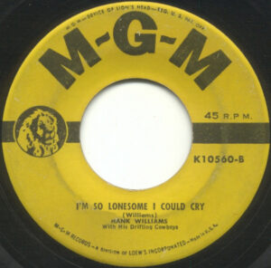 I’m so lonesome i could cry