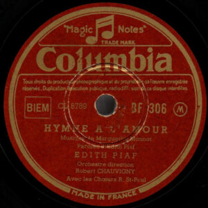 L’hymne à l’amour
