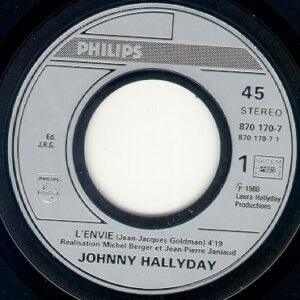 JOHNNY HALLYDAY – L’envie – Histoires des chansons