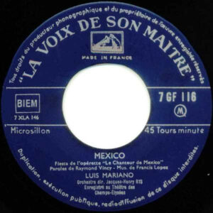 Le chanteur de Mexico